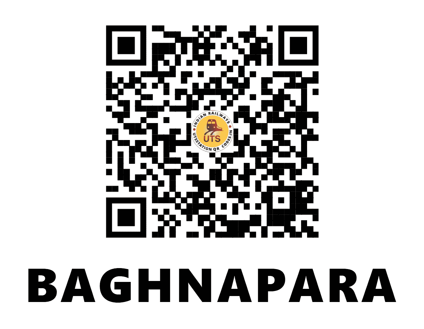 UTS QR Code for BAGHNAPARA - BGRA - ER (WEST BENGAL)